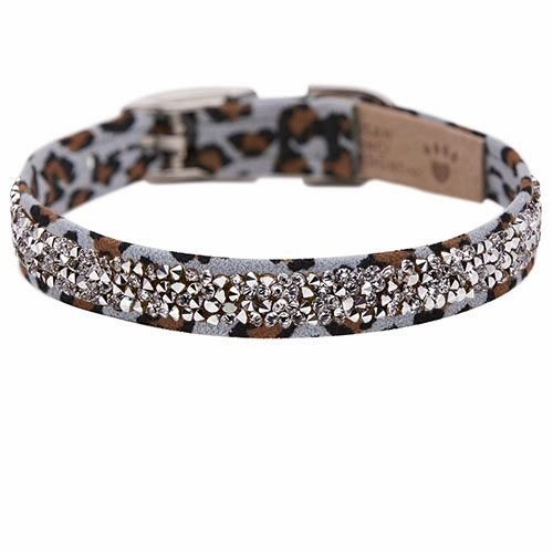 Susan Lanci Crystal Rocks Collar- Jungle Print Collection