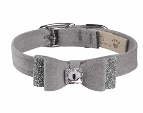 Susan Lanci Crystal Stellar Big Bow Collar in Platinum