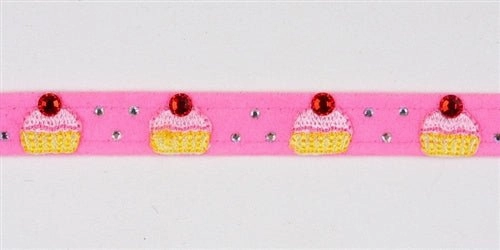 Susan Lanci Cupcake Collection Ultrasuede Dog Collars - Many Colors
