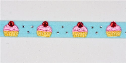 Susan Lanci Cupcake Collection Ultrasuede Dog Collars - Many Colors