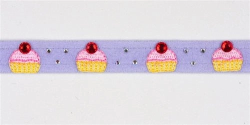 Susan Lanci Cupcake Collection Ultrasuede Dog Collars - Many Colors