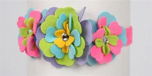 Susan Lanci Fantasy Flower Collection Collar- Perfect Pink