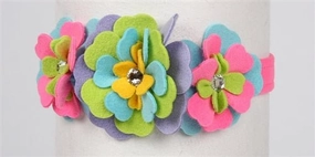 Susan Lanci Fantasy Flower Collection Collar- Perfect Pink