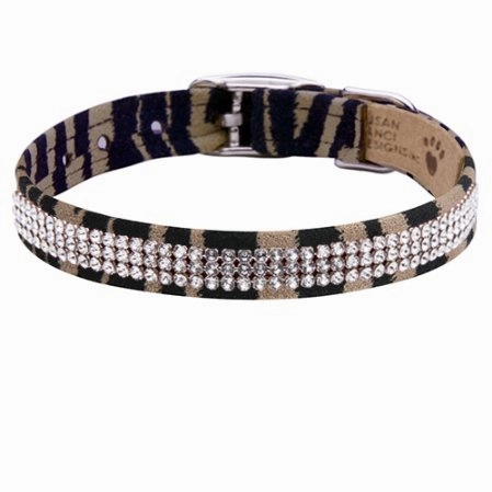 Susan Lanci Jungle Print Collection 3 Row Giltmore Collar
