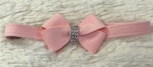 Susan Lanci Nouveau Bow Ultrasuede Collar in Many Colors