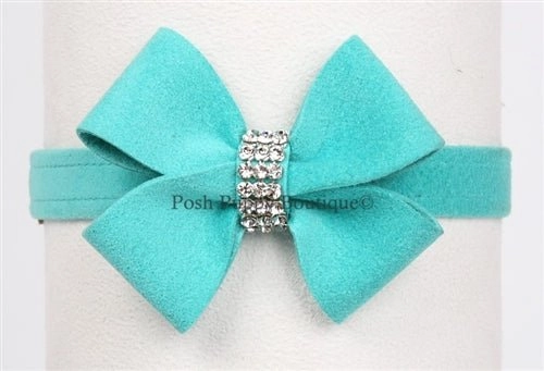 Susan Lanci Nouveau Bow Ultrasuede Collar in Many Colors