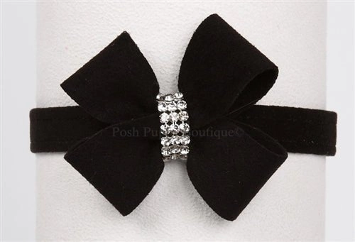 Susan Lanci Nouveau Bow Ultrasuede Collar in Many Colors