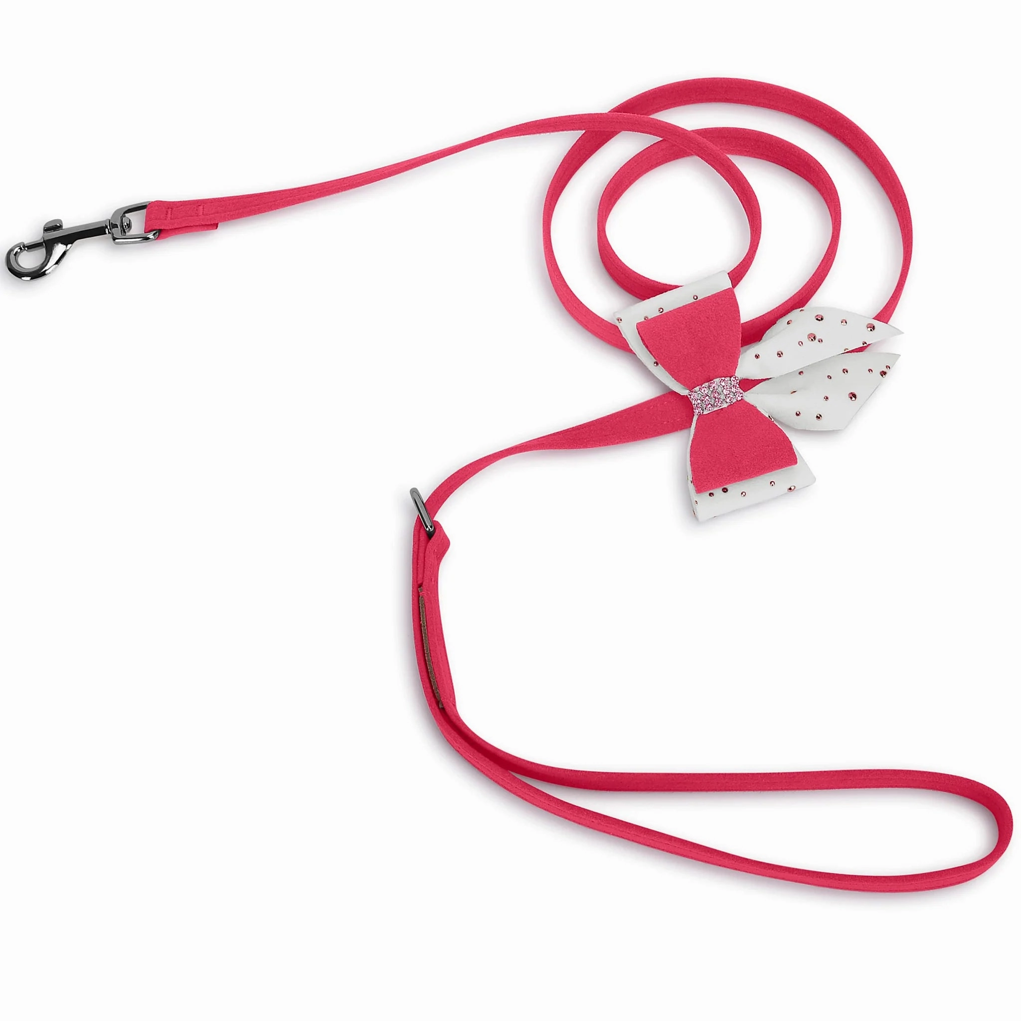 Susan Lanci Pink is Love Double Tail Bow Collar