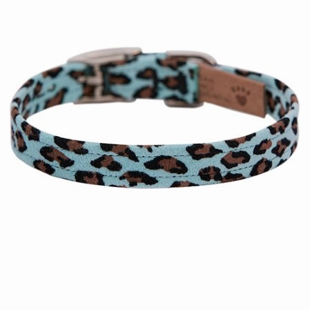 Susan Lanci Plain Jungle Print Collection 1/2" Ultrasuede Collar