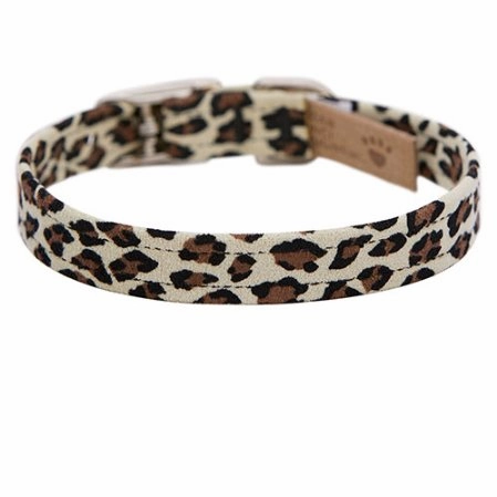 Susan Lanci Plain Jungle Print Collection 1/2" Ultrasuede Collar