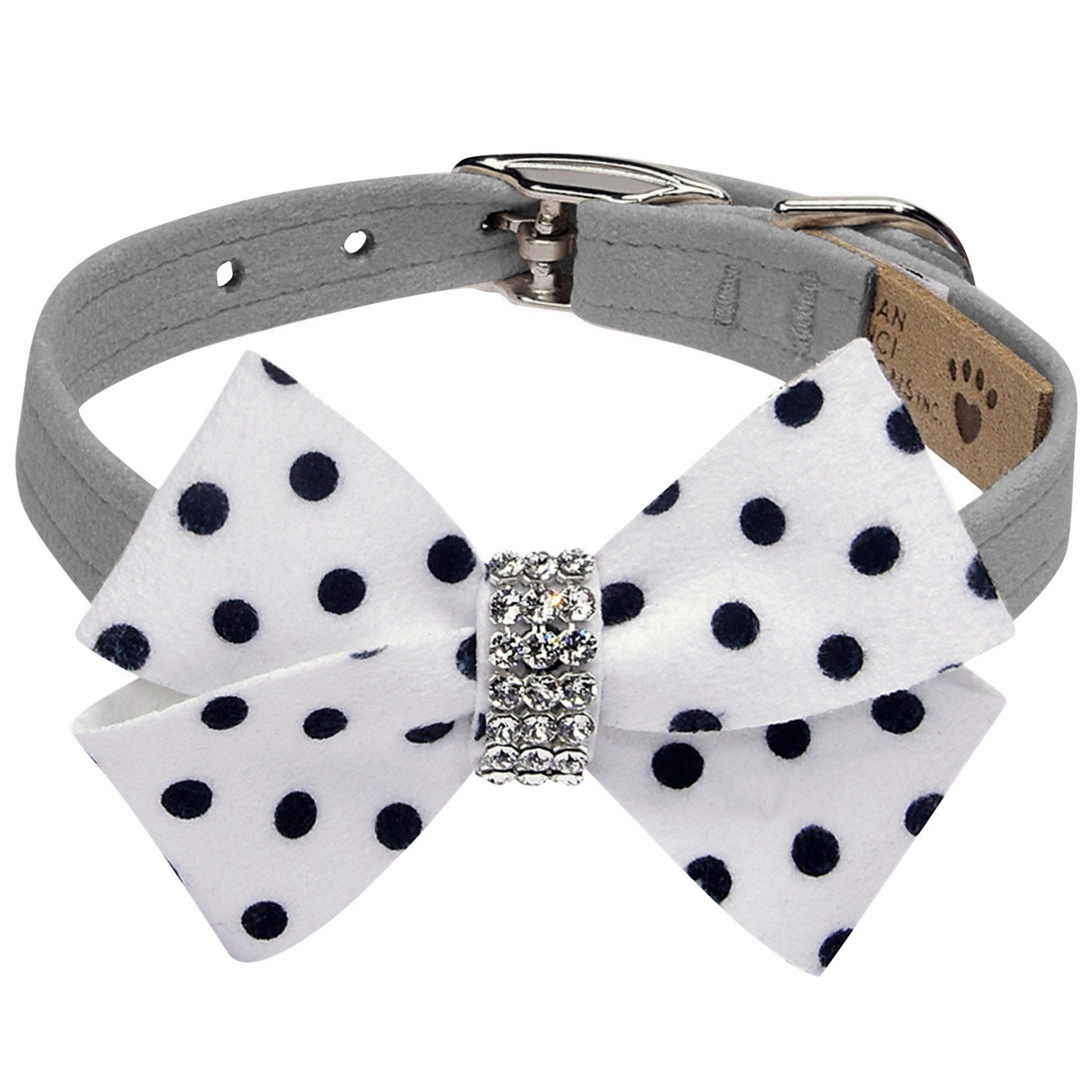 Susan Lanci Polka Dot Nouveau Bow Collar in Many Colors