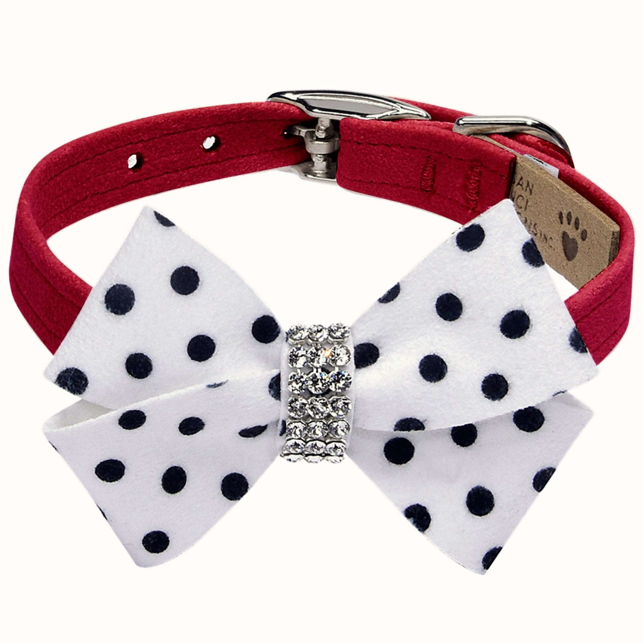 Susan Lanci Polka Dot Nouveau Bow Collar in Many Colors