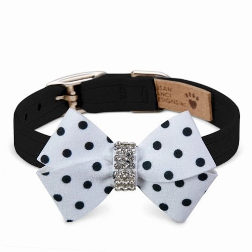 Susan Lanci Polka Dot Nouveau Bow Collar in Many Colors