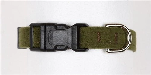 Susan Lanci Quick Release Plain Ultrasuede Dog Collars - in Many Colors