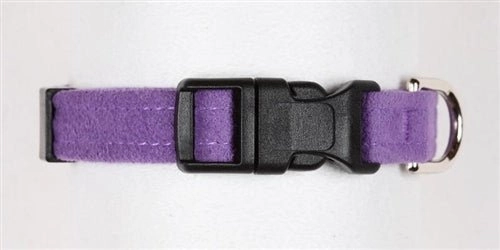 Susan Lanci Quick Release Plain Ultrasuede Dog Collars - in Many Colors