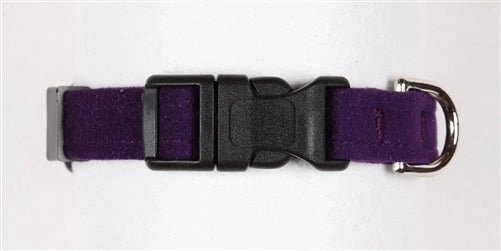 Susan Lanci Quick Release Plain Ultrasuede Dog Collars - in Many Colors