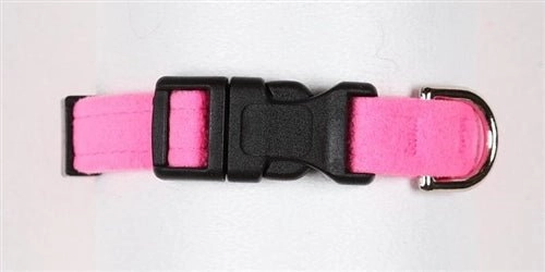 Susan Lanci Quick Release Plain Ultrasuede Dog Collars - in Many Colors