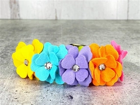Susan Lanci Rainbow Tinkies Garden Dog Collar