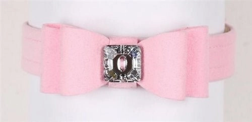 Susan Lanci Really Big Bow Ultrasuede Collars in Many Colors