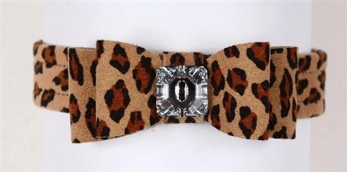 Susan Lanci Really Big Bow Ultrasuede Collars in Many Colors