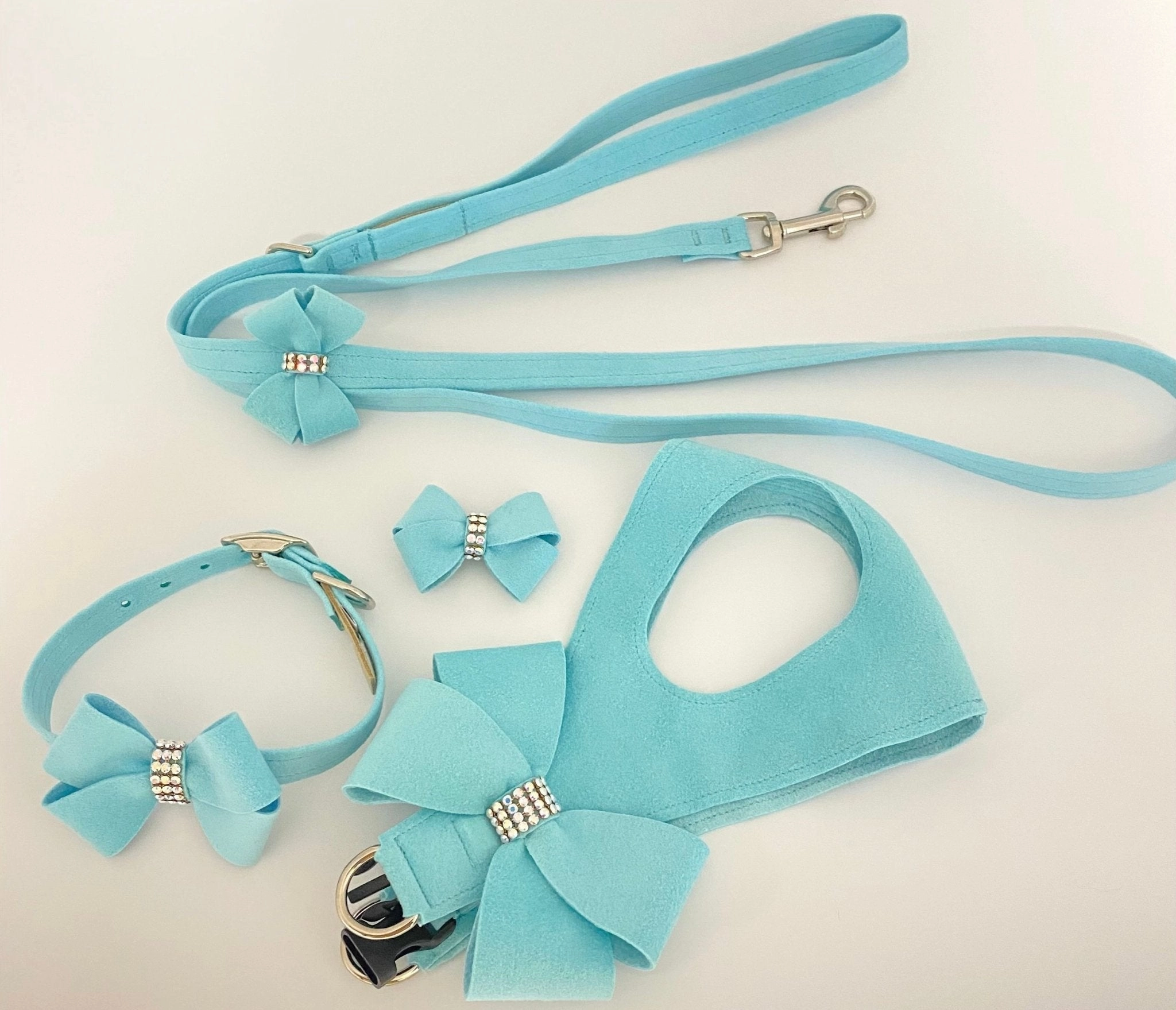 Susan Lanci Tiffi Blue AB Crystal Step in Harness