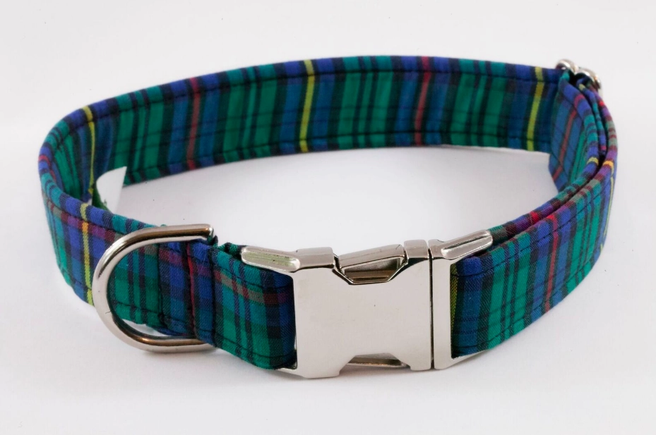 Tartan Plaid School Boy Bow Tie Dog Collar