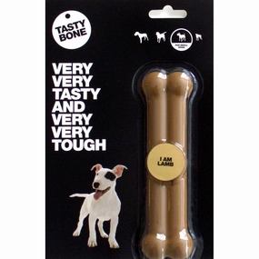 TastyBone Dog Toy Nylon Lamb Bone for Small Dogs