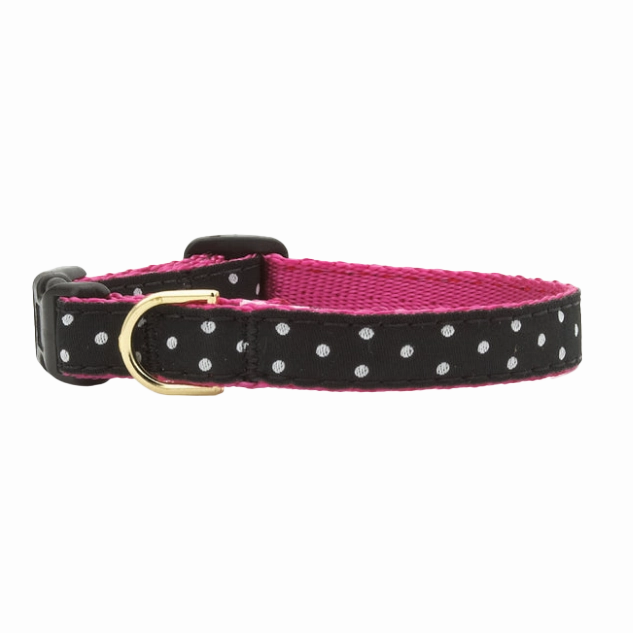 Teacup Collar | Black & White Dots