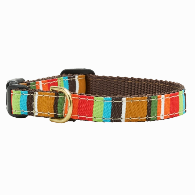 Teacup Collar | Brown Stripe