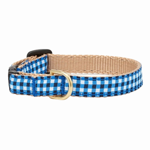 Teacup Collar | Navy Gingham