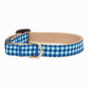 Teacup Collar | Navy Gingham