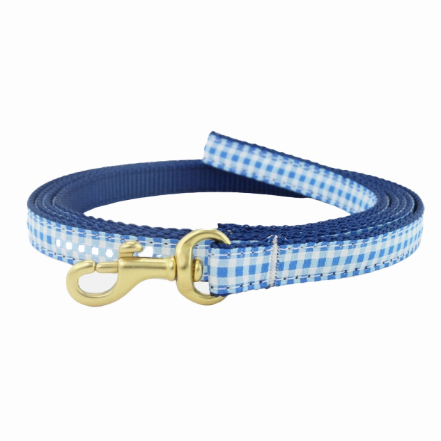 Teacup Leash | Blue Gingham