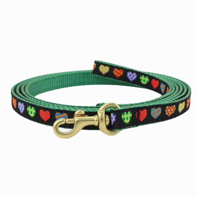 Teacup Leash | Colorful Hearts
