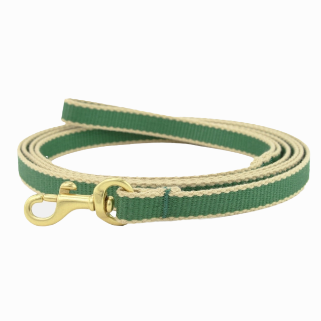 Teacup Leash | Forest & Tan