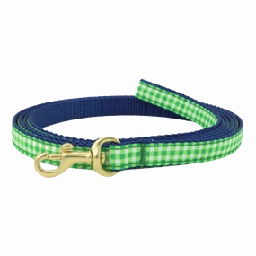 Teacup Leash | Lime Gingham