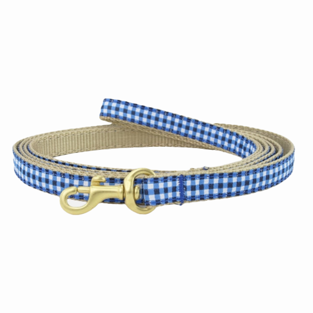 Teacup Leash | Navy Gingham