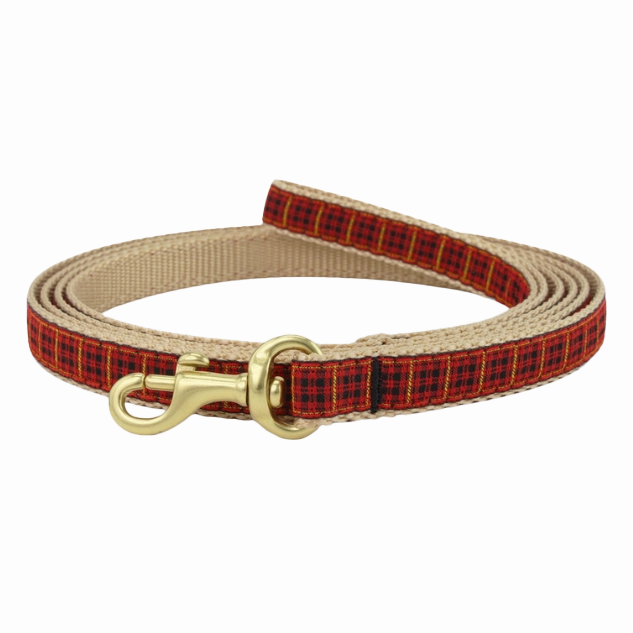 Teacup Leash | New Red Plaid