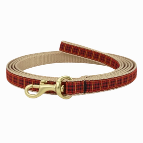 Teacup Leash | New Red Plaid