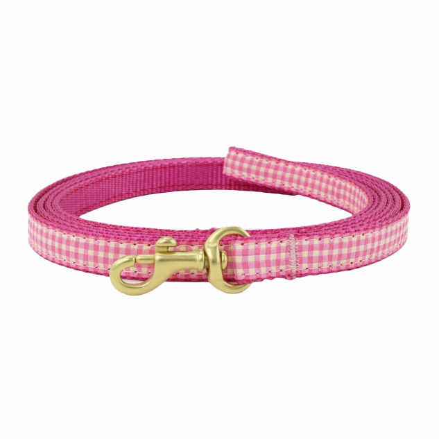Teacup Leash | Pink Gingham
