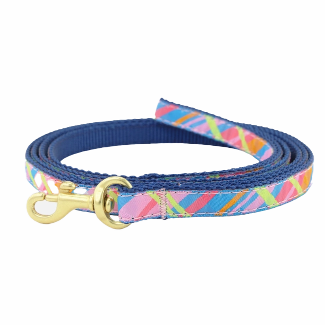 Teacup Leash | Pink Madras