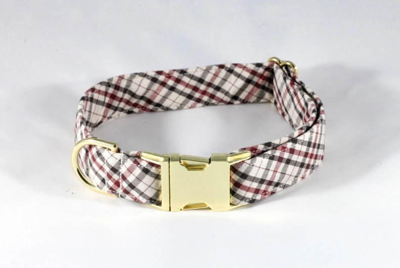 The Dapper Gent Classic Plaid Dog Bow Tie Collar