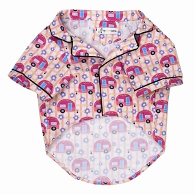 The Papaw Cartel Caravan Shirt for Dogs (Peach and Orange)