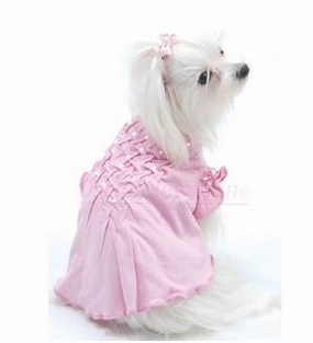 Think in Pink Hand-Smocked Tee