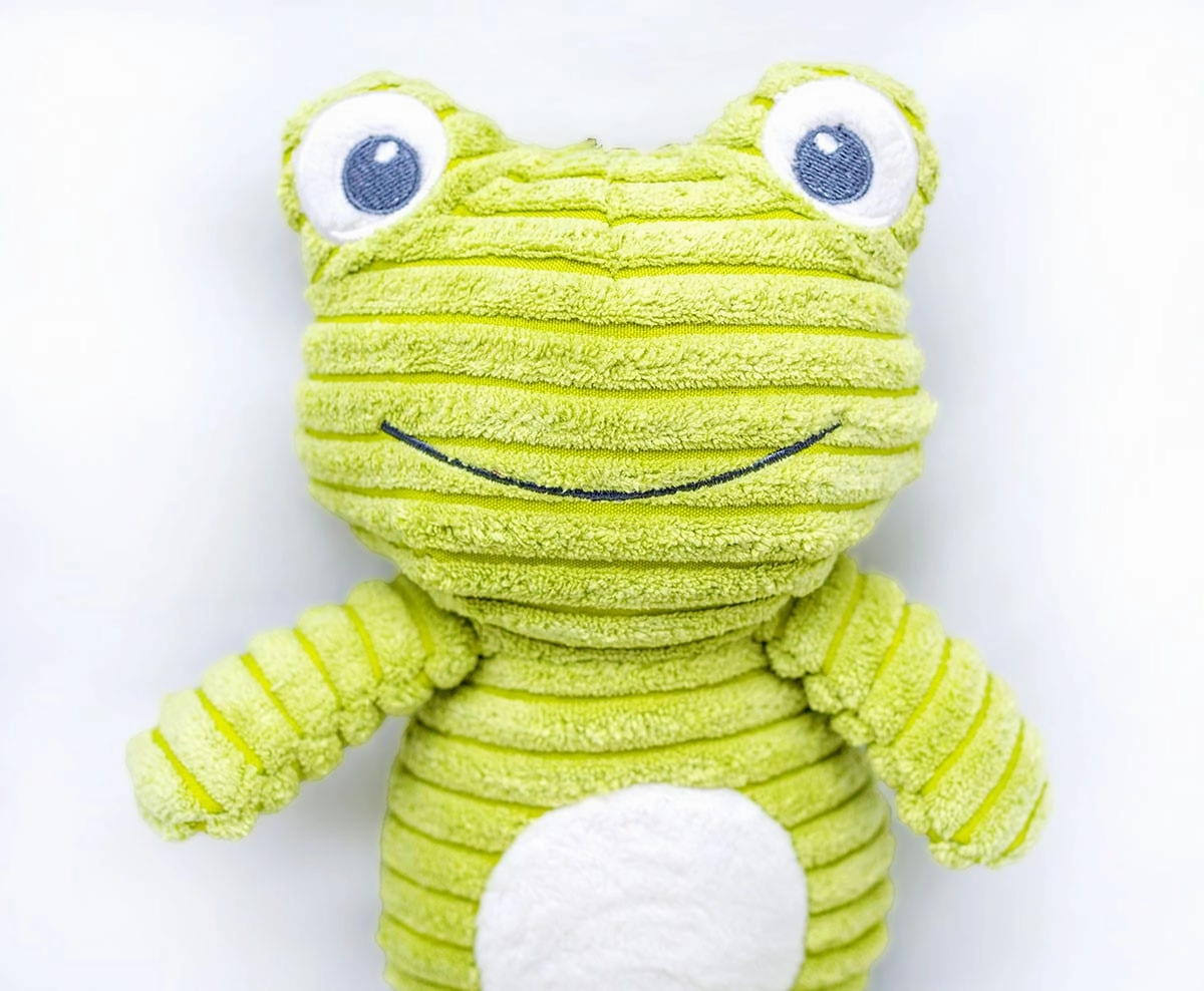 ThoozyPet Tuff & Cuddly Frog Plush Dog Toy
