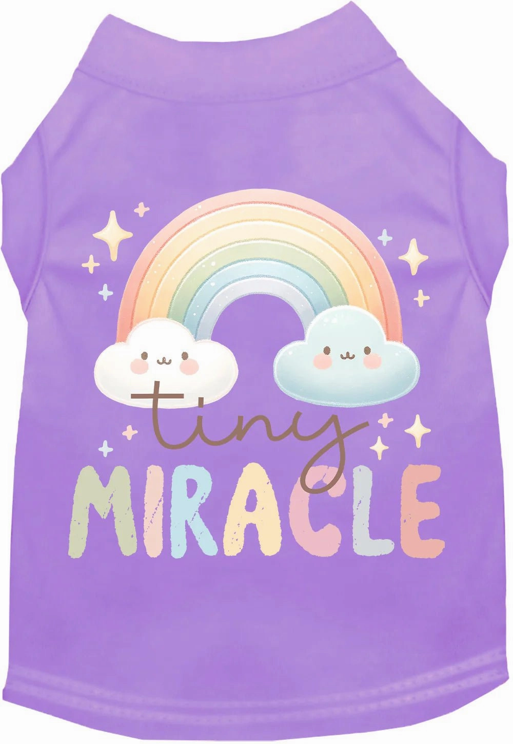 Tiny Miracle Screen Print Dog Shirt in Many Colors