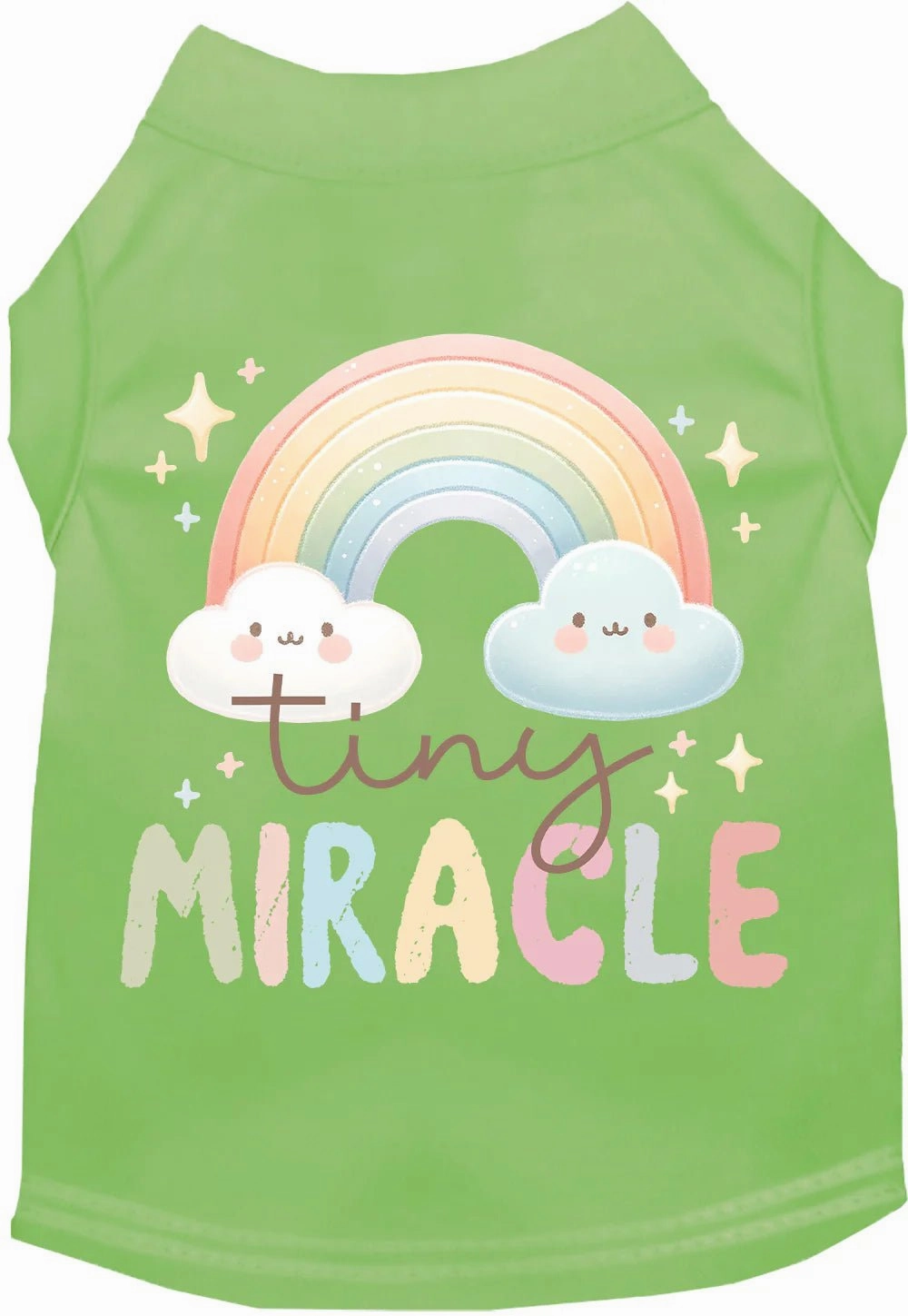 Tiny Miracle Screen Print Dog Shirt in Many Colors