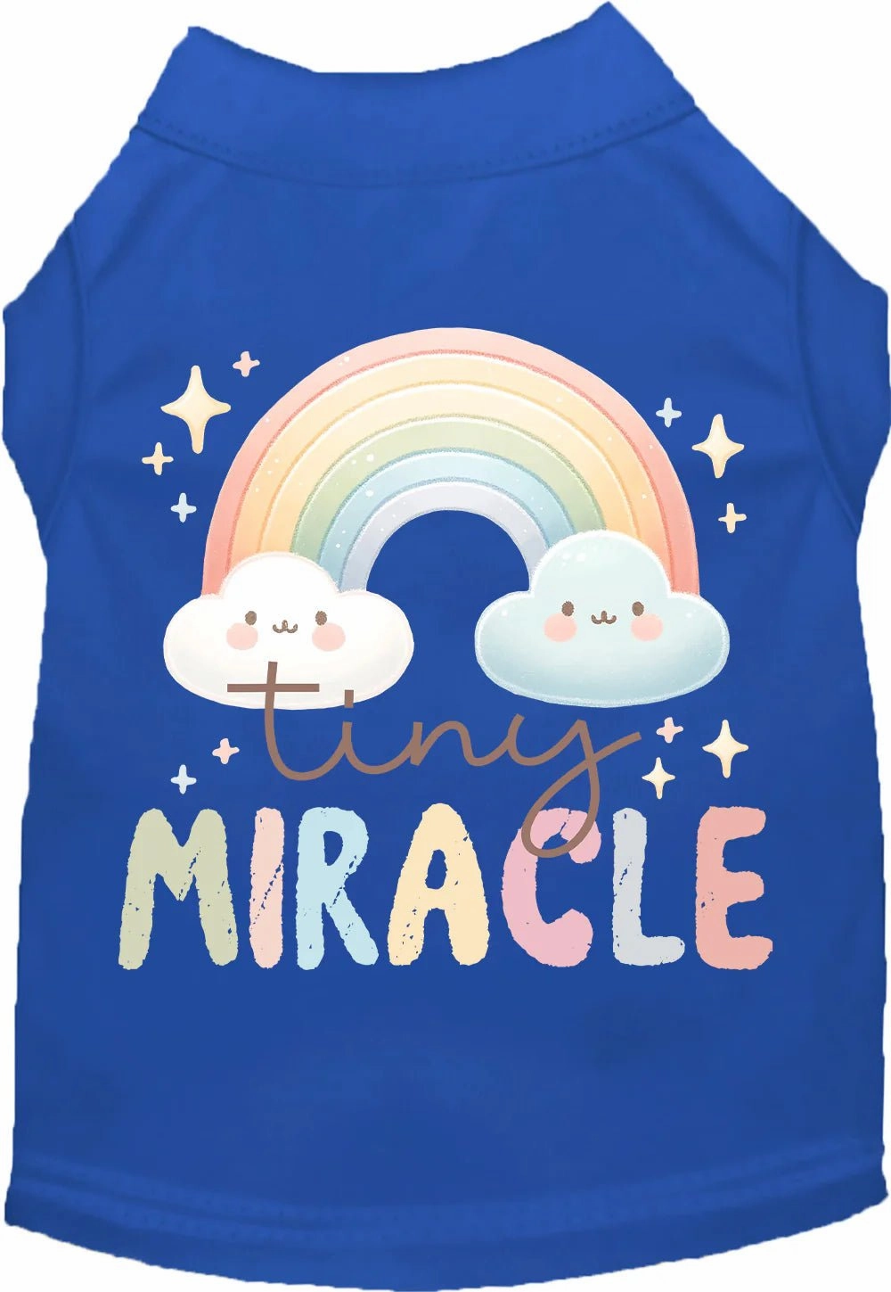 Tiny Miracle Screen Print Dog Shirt in Many Colors