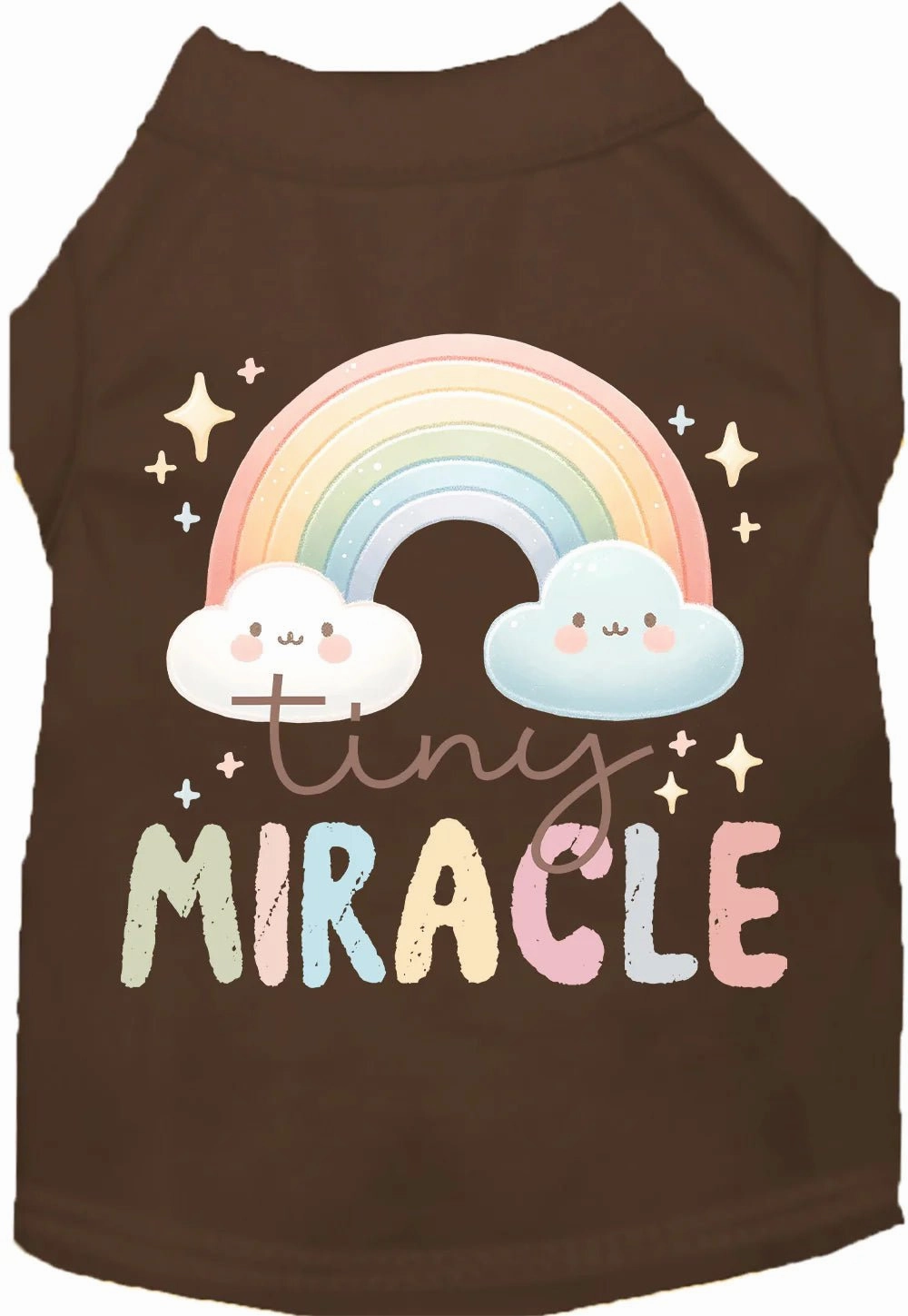 Tiny Miracle Screen Print Dog Shirt in Many Colors
