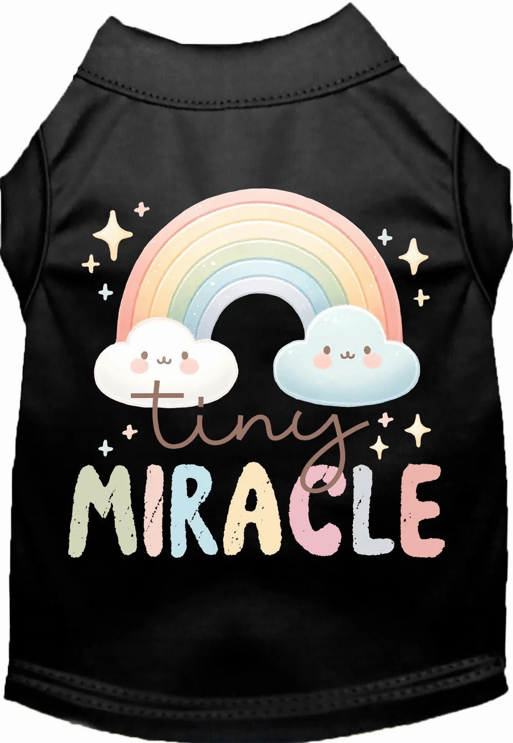 Tiny Miracle Screen Print Dog Shirt in Many Colors