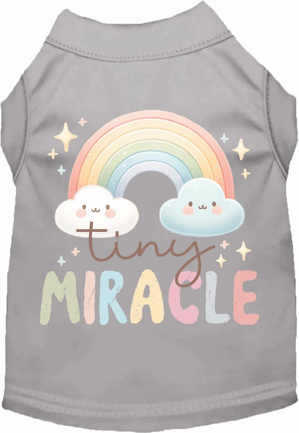 Tiny Miracle Screen Print Dog Shirt in Many Colors